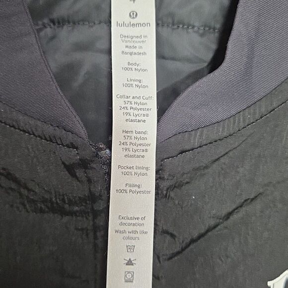 lululemon athletica Reversible Bomber Jacket Los Angeles Womens Size 4 Zip Up - Picture 4 of 11